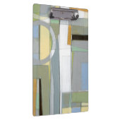 Bunte abstrakte geometrische Formen Klemmbrett (Rechts)