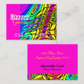 Bunte abstrakte Gitarre Visitenkarte (Vorne/Hinten)