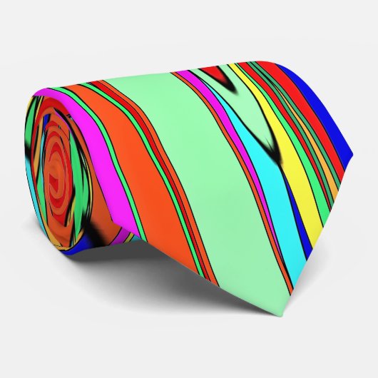 BUNTE ABSTRAKTE HALS-KRAWATTE KRAWATTE (Gerollt)