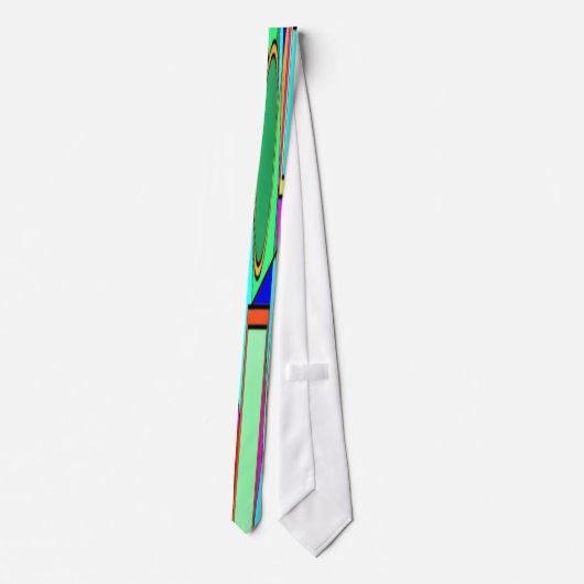 BUNTE ABSTRAKTE HALS-KRAWATTE KRAWATTE (Rückseite)