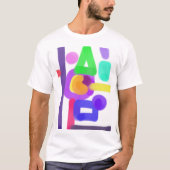Bunte abstrakte Kunst 14 T-Shirt (Vorderseite)