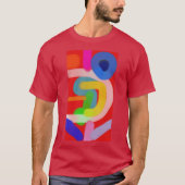 Bunte abstrakte Kunst 15 T-Shirt (Vorderseite)
