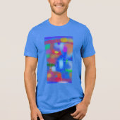 Bunte abstrakte Kunst 6 Tri-Blend Shirt (Vorderseite)