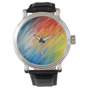 Bunte abstrakte Kunst Armbanduhr