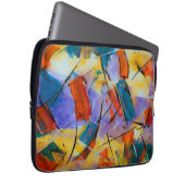 Bunte abstrakte Kunst auf Computertasche Laptopschutzhülle (Vorne Rechts)