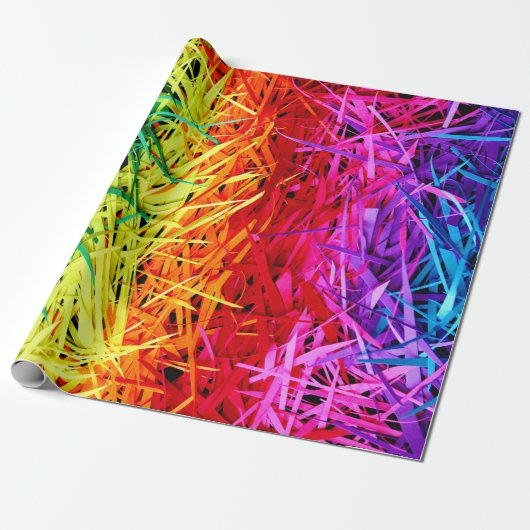 Bunte abstrakte Kunst Geschenkpapier (Ungerollt)