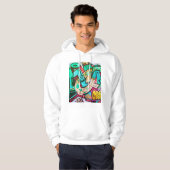 Bunte abstrakte Kunst Hoodie (Vorne ganz)