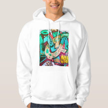 Bunte abstrakte Kunst Hoodie