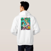 Bunte abstrakte Kunst Hoodie (Schwarz voll)