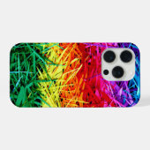 Bunte abstrakte Kunst iPhone Hülle (Rückseite (Horizontal))