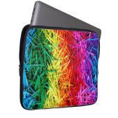 Bunte abstrakte Kunst Laptopschutzhülle (Vorne Rechts)