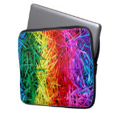 Bunte abstrakte Kunst Laptopschutzhülle (Vorderseite Links)
