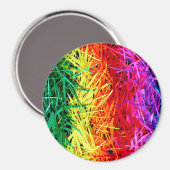 Bunte abstrakte Kunst Magnet (Vorderseite/Rückseite)