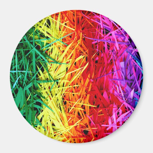 Bunte abstrakte Kunst Magnet (Vorne)