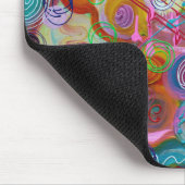 Bunte abstrakte Kunst Mousepad (Ecke)