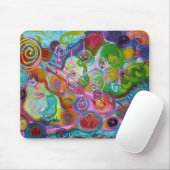 Bunte abstrakte Kunst Mousepad (Mit Mouse)