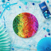 Bunte abstrakte Kunst Pappteller (Party)