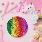 Bunte abstrakte Kunst Pappteller (Party)