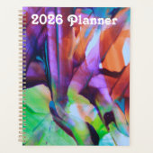 Bunte abstrakte Kunst Planer (Vorderseite)