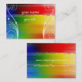 bunte abstrakte Kunst Visitenkarte (Vorne/Hinten)