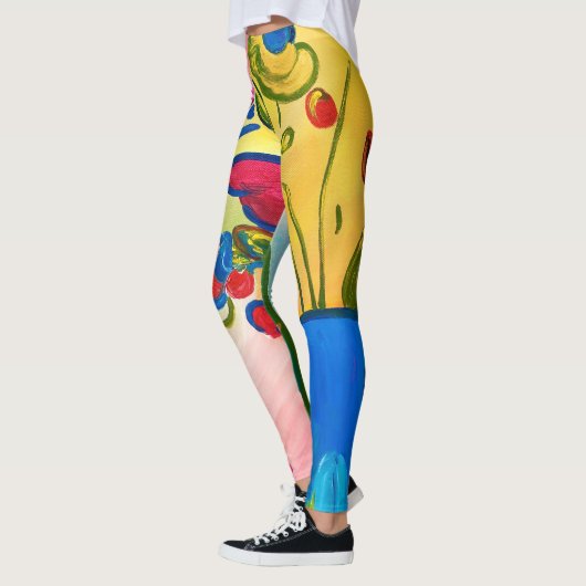 Bunte abstrakte Leggings (Links)