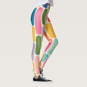 Bunte Abstrakte Leggings   Moderne Kunst