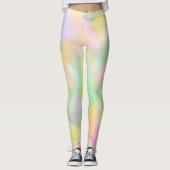 Bunte abstrakte Pastelle Leggings (Vorderseite)