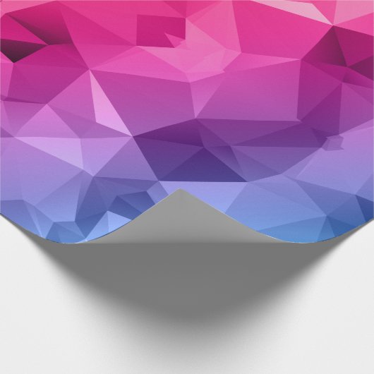 Bunte abstrakte polygonale/niedrig Polykunst Geschenkpapier (Ecke)