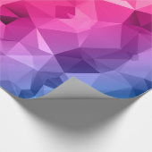 Bunte abstrakte polygonale/niedrig Polykunst Geschenkpapier (Ecke)
