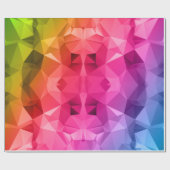 Bunte abstrakte polygonale/niedrig Polykunst Geschenkpapier (Flach)