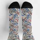 Bunte Abstrakte Socken (Oben)
