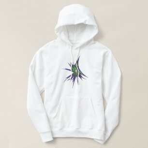 Bunte abstrakte Stammes-Tattoo-Kunst platzt hervor Hoodie