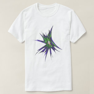Bunte abstrakte Stammes-Tattoo-Kunst platzt hervor T-Shirt