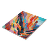 Bunte abstrakte südwestliche Canyonlandschaft Fliese (Seite)