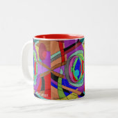 Bunte abstrakte TASSE (Vorderseite Links)