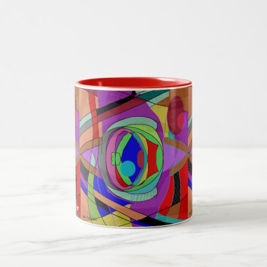 Bunte abstrakte TASSE (Mittel)