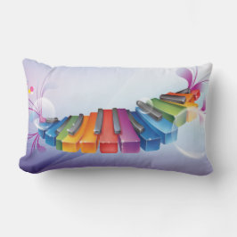 Bunte abstrakte Tastatur Lendenkissen