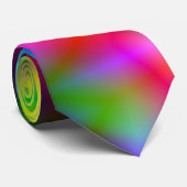 Bunte Abstraktion Krawatte (Gerollt)