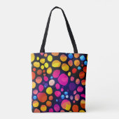 Bunte Abstraktion Tasche (Rückseite)