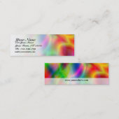Bunte Abstraktions-dünne Visitenkarte (Vorne/Hinten)