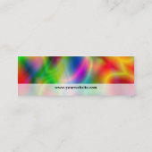Bunte Abstraktions-dünne Visitenkarte (Rückseite)