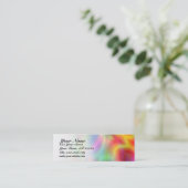 Bunte Abstraktions-dünne Visitenkarte (Stehend Vorderseite)