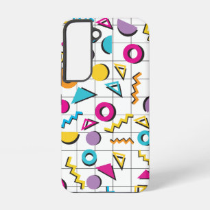 Bunte Achtziger 80er Jahre geometrisches Muster Samsung Galaxy Hülle