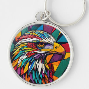 Bunte Adler-Kunstwerke Schlüsselanhänger