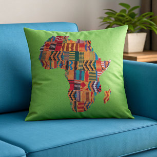 Bunte Afrika-Karte feiern Wurfkissen Kissen