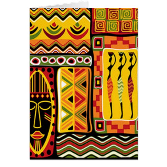 Bunte Afrikanische Muster Druck Collage Zazzle De