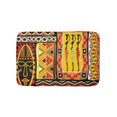 Bunte afrikanische Muster-Druck-Collage Badematte (Vorderseite)