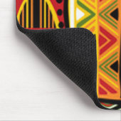 Bunte afrikanische Muster-Druck-Collage Mousepad (Ecke)