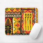 Bunte afrikanische Muster-Druck-Collage Mousepad (Mit Mouse)