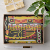 Bunte afrikanische Muster-Druck-Collage Seidenpapier (Geschenk)